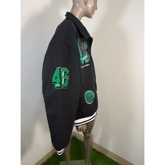 Celtics Ring Leader Varsity Jacket - Black/Green NWT - Picture 5 of 10